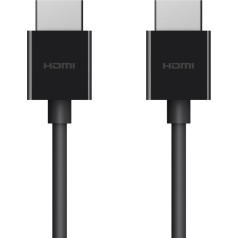 Ultra hd 4k/8k hdmi 2.1 kabelis 2m melns