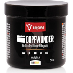 BBQ-Toro Dopfwunder The Dutch Oven Emalel & Care Paste, 250 ml Pasta čuguna grilēšanas piederumu, grila režģu, grila plākšņu, grilēšanas pannu un citu piederumu emaljēšanai un kopšanai.