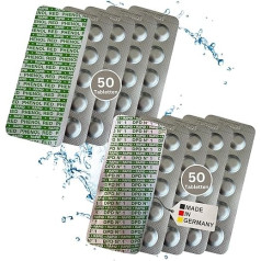 ALPHFA 100 Rapid Test Tablets for Shake Testers - 50x pH Value Phenol Red - 50x DPD1 Free Chlorine - Water Tester Pool Tester - Shelf Life 10 Years