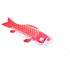 Cabilock Koi Fish Windsock Fish Wind Streamer Fish Flag for Garden Backyard Wall Hanging Decoration (sarkans 70 cm)