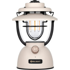 OLIGHT Olantern Classic 2 Pro kempinga lampa, 300 lm, LED laterna retro stilā, nepārtraukti aptumšojama Helovīna dekorēšanai, avārijas barošanas banka, USB uzlādējama, kempingam, dārzam, elektroapgādei