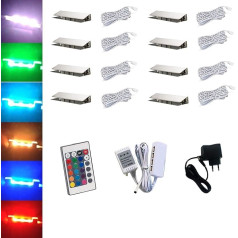 ACCE LED RGB stikla malu apgaismojums Stikla grīdas apgaismojums Vitrīnas apgaismojums Stikla klips Stikls Augstākās kvalitātes spogulis Nerūsējošais tērauds (8)