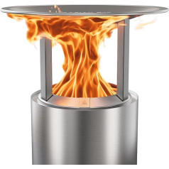 Solo Stove Mesa XL siltuma sadalītājs, paplašina siltuma rādiusu par 60 cm, āra sildītājs, izturīgs galda kamīna aksesuārs ar somu, līdz 14°C siltāks, nerūsējošais tērauds, diametrs: 26,7 cm, 3.2