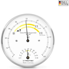 TROTEC BZ15M Termohigrometrs Higrometrs Termometrs Mērījumu diapazons 0°C līdz 40°C / 0% līdz 100% Relatīvā mitruma un gaisa temperatūras mērīšana Viegli nolasāms un interpretējams