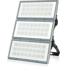 YIQIBRO LED-Außenstrahler, 300 W, 1 Stück, 30.000 lm, 7000 K, Kaltweiß, Beleuchtung, IP67, wasserdicht, LED-Spot für den Außenbereich, mit 180° Rotation, Sicherheit für Terrasse, Garten, Garage,