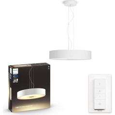 Philips Hue White Ambiance Fair Piekaramā gaisma balta 2750 lm ar dimmera slēdzi, ar iespēju regulēt apgaismojumu, ar visiem baltiem toņiem, kontrolējama ar lietotni, saderīga ar Amazon Alexa (Echo, Echo Dot)