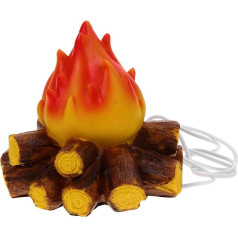 Ciieeo Miniatur-Led-Lagerfeuer-Modell Weihnachten Mini-Künstliches Lagerfeuer-Ornament Puppenhaus Gefälschtes Lagerfeuer-Dekor Für Diy Sandtisch-Landschaft Mikro-Landschaft