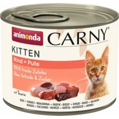 carny kitten liellopu gaļas tītara gaļa - mitrā kaķu barība - 200 g