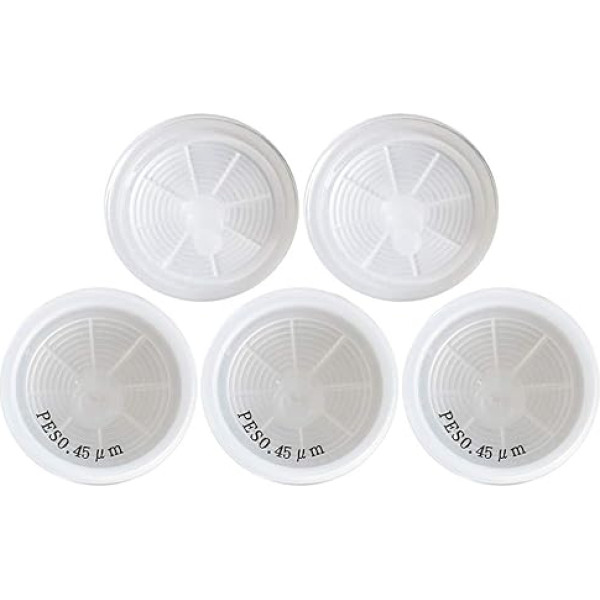 Allpure biotehnoloģiju šļirces filtrs, PES membrāna, nesterilizēta, diametrs 25 mm, poru izmērs 0,22 μm, laboratorijas filtriem, iepakojumā 100 gabali, PES-25mm-0,45 μm, balts