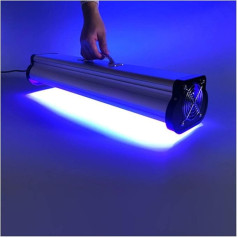 JOXLOVER LED-UV-Gel-Härtungslampe, 500 W UV-Ultraviolett-Härtungslampe 365 nm 395 nm 405 nm Kleber Harz Grün Öl Lötplatine Beschichtung LCD Display Lack einfach zu bedienen(1 UK)