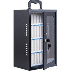 36 Slots Steel Mobile Phone Locker Wall Mounted with Lock Portable Business School Mobile Phone Safe