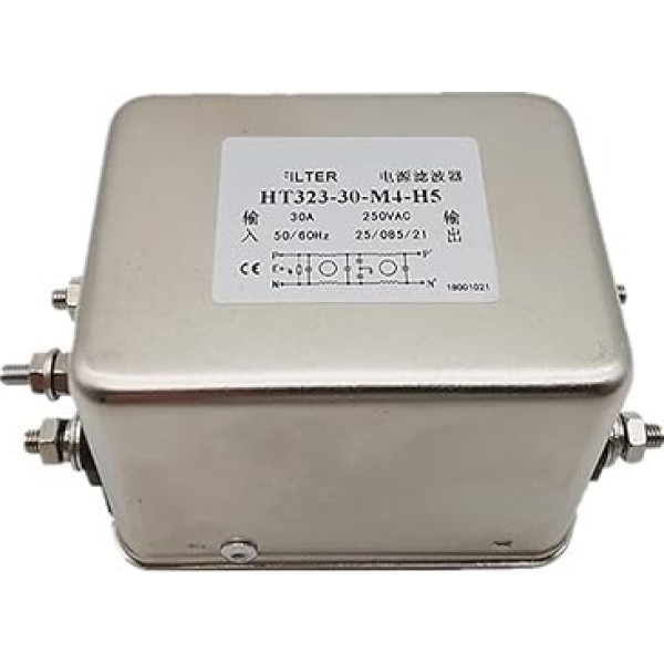 220V Anti-Interferenz-Netzteilfilter HT323-16-L8-H1 einphasig 6A 10A 16A 20A 30A(HT323-30 -M4- H5 30A)