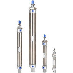 MA-Zylinder 25, 50, 100, 100, 125, 150, 200, 300, 400, 500 mm Rumba, Edelstahl, divpusējs, Mini (300 mm Rumba, 32 mm Bohrung)