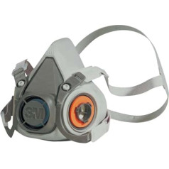 neoLab 2-2782 butila gumijas respirators pusmaska bez filtra, liels izmērs, EN 140, pelēks