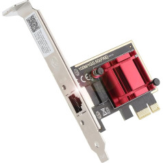 Ziyituod 2.5GBase-T PCIe tīkla adapteris RTL8125B 2500/1000Mbps PCI Express Gigabit Ethernet karte RJ45 LAN kontrolieris atbalsts PXE Windows/Linux sistēmai