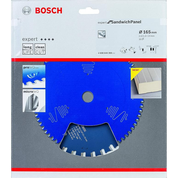 Bosch 0 W 0 V 2608644366 EX SH H 165x20 mm ripzāģa asmens ar 30 zobiem