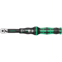 Wera 05075604001 Click-Torque A 5 dinamometriskā uzgriežņu atslēga ar reversējamu sprūdrata mehānismu, 1 W, 1 V, 1/4