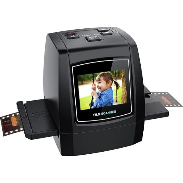 DIGITNOW! Film-Scanner Diascanner Tragbarer hochauflösender 22MP All-In-1-Film- und Diascanner für Super-8-Film, 35-mm-Dias und -Negative, 110 und 126 Film-zu-Digital-Konverter