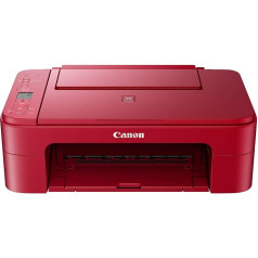 Canon Pixma TS3350 krāsu tintes printeris- viss vienā (drukāšana, skenēšana, kopēšana, 3,8 cm LCD displejs, WiFi, drukas programma, 4800 x 1200 Dpi), sarkans 1