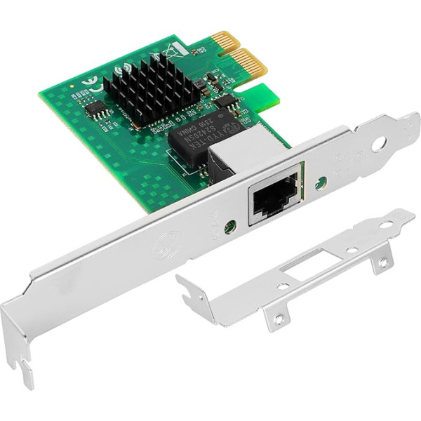 Euqvos 2.5GBase-T PCIe tīkla karte Intel I225-V B3 2.5G/1G/100Mbps 2.5Gb PCI Express tīkla adapteris RJ45 LAN karte operētājsistēmai Windows 10/11 Linux