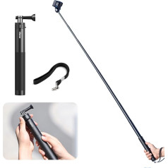 Ulanzi GoQuickII Selfie Stick for Action Cameras, 154 cm Monopod Tripod for Action Cam, Extendable Handheld Pole Stick Monopod Compatible with Insta360 One XR/RS DJI Osmo Action 4/3/2/1