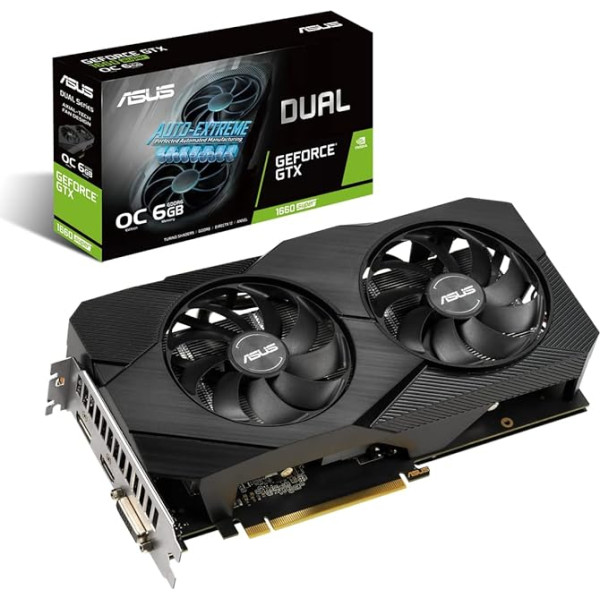 Asus Nvidia GeForce GTX 1660 Super Dual OC 6G spēļu grafikas karte