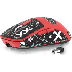 ATTACK SHARK X3 49g SUPERLIGHT Mouse with Adhesive Tape, PixArt PAW3395 Gaming Sensor, BT/2.4G Wireless/Wired Gaming Mouse, 6 DPI 26000, 200 Hours Battery, Office Mice for Win11/Xbox/PS/Mac