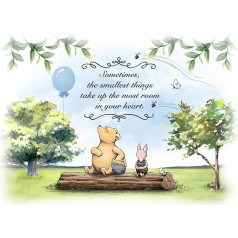 AIIKES 6 x 4 ft Small Bear Birthday Background Classic Cartoon Animals Photography Background Birthday Party Background Newborn Baby Shower Background Studio Props 12-543