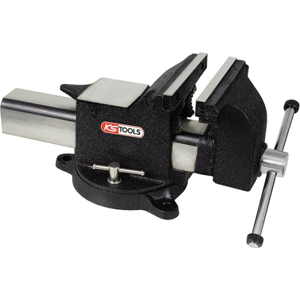 KS Tools 914.0004 Galda skrūvspīles ar grozāmo pamatni, 4 collas, 100 mm