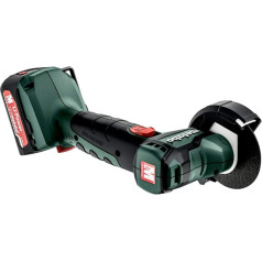 Metabo Powermaxx CC 12 BL akumulatora leņķa slīpmašīna ar 2 akumulatoriem 2 Ah + lādētājs, slīpēšanas disku diametrs 76 mm, ar slīpēšanas diskiem + MetaBox, akumulatora spriegums 12 V, vītne M 5) 600348500