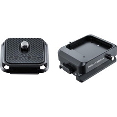 PGYTECH Camera Quick Release Plate with Clamp for DJI Ronin Stabilizer, Arca Swiss Quick Release Plate Compatible with DJI RS3 Mini/DJI RS 3 Pro/RS 3/RS 2/DJI RSC 2