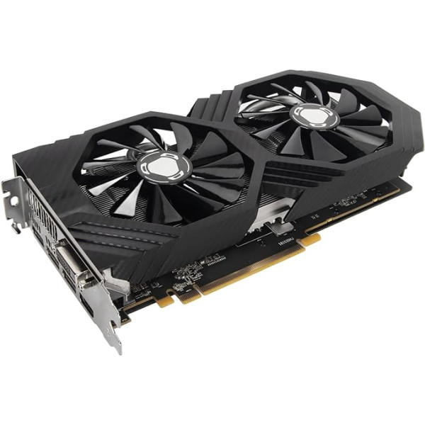 RX590 8G GDDR5 grafiskā karte Dual Fan 1460MHz 256bit Spēļu grafikas kartes Atbalsta DP DVI HDMI galddatoram