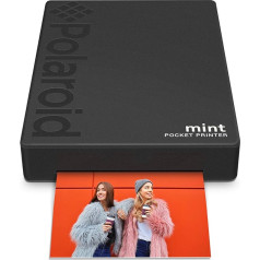 Polaroid Mint: Taschendrucker mit Zink-Papier. Bluetooth für Android- und iOS-Geräte. Druckt in selbstklebendem Zink-Papier 2x3