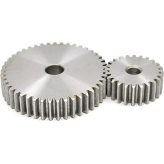 LYMFE Industrielles Stirnradgetriebe 1 Stück Mod 1 Stirnrad 12-27 Zähne 45# Kohlenstoffstahl Dicke 10 mm Metallübertragungsritzel (20 zobi)