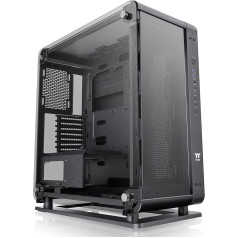 Thermaltake Core P6 TG Mid-Tower ATX datorkorpusa 3 x rūdīta 4 mm stikla sānu paneļa sienas stiprinājums melns