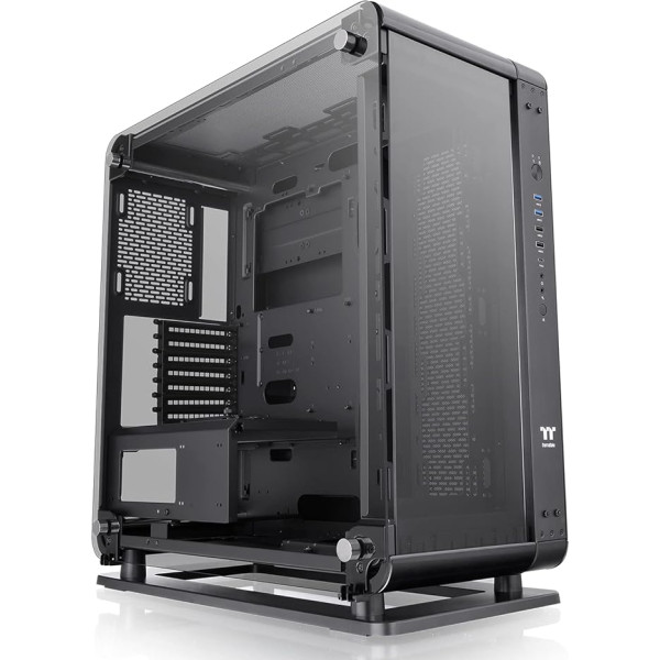 Thermaltake Core P6 TG Mid-Tower ATX datorkorpusa 3 x rūdīta 4 mm stikla sānu paneļa sienas stiprinājums melns