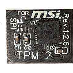 NUHFUFA 12 Pin SPL TPM2.0 drošības modulis Trusted Platform for MSI MSI MS -4136-4462 Remonta daļa