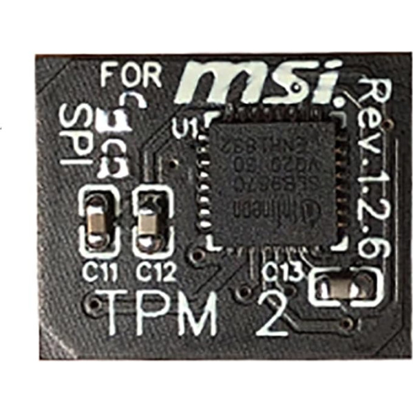 NUHFUFA 12 Pin SPL TPM2.0 drošības modulis Trusted Platform for MSI MSI MS -4136-4462 Remonta daļa