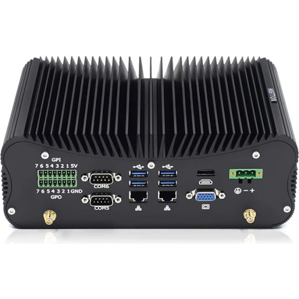 HISTTON Mini PC Industrial PC Core i7-10510U 32GB RAM 512GB SSD, HDMI un VGA RS485 / 232 COM GPIO Mini galddators, USB 3.0, Mini galddators Windows 10 Pro