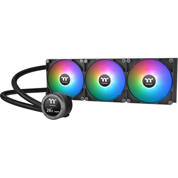 Жидкостный кулер Thermaltake TH420 V2 Ultra ARGB Sync All-In-One, черный