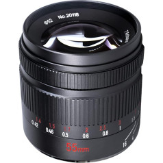 7artisans 55mm f1.4 Lielais portretu objektīvs mikro kamerām ar manuālo fokusēšanu Canon M1, M2, M3, M5, M6, M10 EOS-M uzstādīšanas kamerām un Tuyung audumu