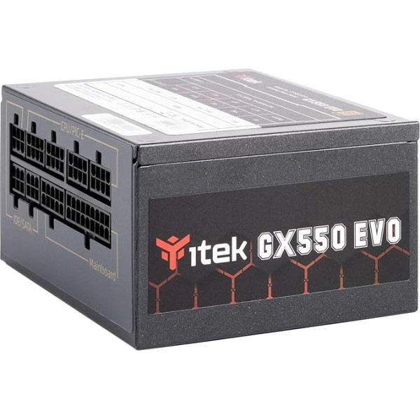 Itek barošanas bloks GX550 EVO - SFX, 550W, 80Plus Gold, FDB 92mm, japāņu nosacījums, modulārs