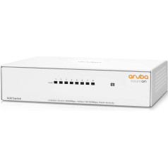 Aruba Instant On 1430 8-Port Gb nepārvaldāms 2. slāņa Ethernet komutators, 8 x 1G, bez ventilatora, ES kabelis (R8R45A#ABB)