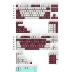 253 клавиши Doubleshot Cherry Profile Yuru Keycaps Custom Keyboard Keycap Set for 60% 65% 70% 75% Cherry Gateron MX Switches Mechanical Keyboards