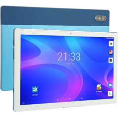 Jectse 10 collu planšetdators, 4G tīkls Touch Tablet PC, 8GB RAM, 256GB ROM, 2.4G, 5G, Dual Band WiFi, 8 kodolu, 8800MAh akumulators, Dual SIM, Dual SIM, Android 11 Blue