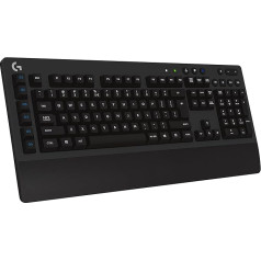 Logitech G613 LIGHT SPEED bezvadu mehāniskā spēļu klaviatūra, taustāmie Romer-G slēdži, UK QWERTY izkārtojums, pelēkā krāsā