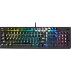 Corsair mehāniskā spēļu tastatūra K60 RGB Pro LED RGB ar aizmugurējo apgaismojumu Cherry Viola Black