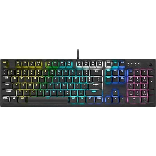 Corsair mehāniskā spēļu tastatūra K60 RGB Pro LED RGB ar aizmugurējo apgaismojumu Cherry Viola Black