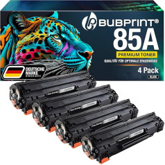 Bubprint 4 tonerio kasetės, suderinamos su HP 85A CE285A, skirtos Laserjet Pro P1102 P1102W P1106 P1100 P1109W M1132 M1136 MFP M1212nf M1217nfw M121212 M1210 Black