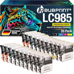 Bubprint 20 Druckerpatronen kompatibel als Ersatz für Brother LC-985 für DCP-J125 DCP-J140W DCP-J315W DCP-J515W MFC-J220 MFC-J265W MFC-J410 MFC-J415W Multipack